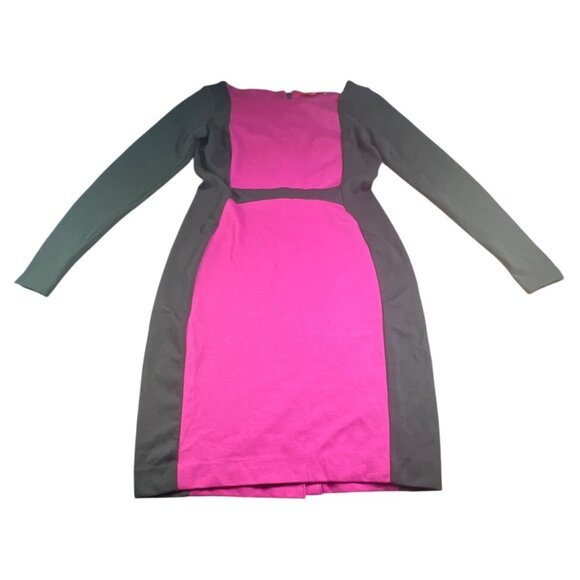 Narciso Rodriguez For Design Nation XS Colorblock Dress Mulberry/Black - Picture 2 of 8